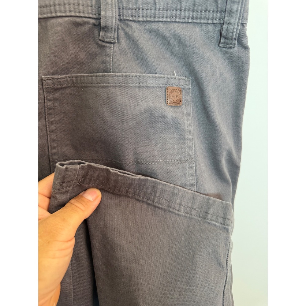 Weatherproof Vintage Mens 38x30 Canvas Utility Pants Forged Iron Grey W3F458SC - Picture 4 of 6
